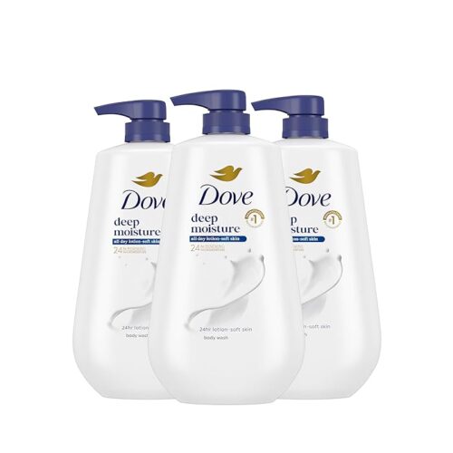 Dove Body Wash with Pump  Deep Moisture 30.6 Fl Oz (Pack of 3)