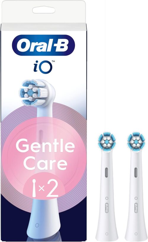 Oral-B iO Series Gentle Care, Original Replacement Round Brush Heads Pack of 2