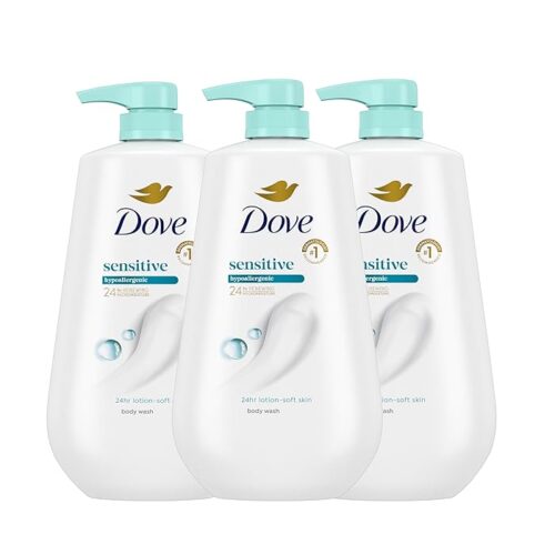 Dove Body Wash Sensitive Skin  Gentle Hypoallergenic  30.6 Fl Oz (Pack of 3)