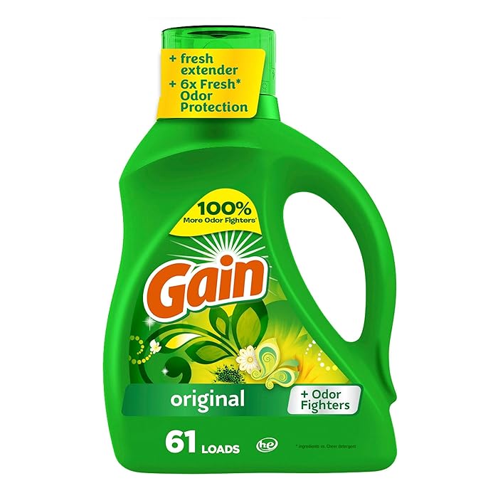 Gain + Aroma Boost Liquid Laundry Detergent, Original Scent, 61 Loads, 88 Fl Oz