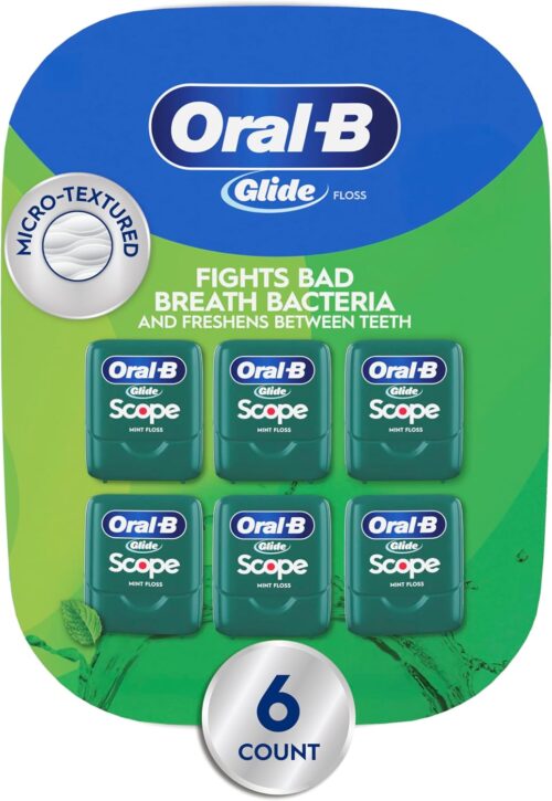 Oral-B Glide Dental Floss, Scope Flavor, 40m (Pack of 6)