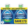 Dawn Powerwash Gain Original Dish Spray, Liquid Dish Soap 2 Refills, 43 Fl Oz