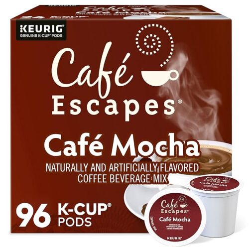 Cafe Escapes Cafe Mocha Keurig Single-Serve K-Cup Pods 96 Count