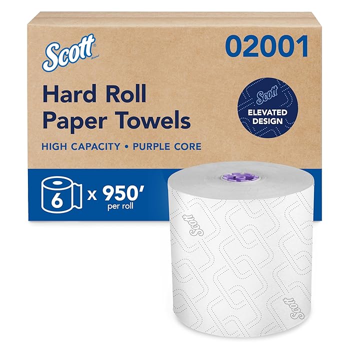 Scott Professional High-Capacity Hard Roll Paper Towels, Bulk (02001) (6 Rolls At 950 Each, 5, 700/Case)