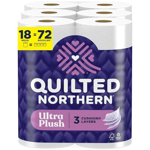 Quilted Northern Ultra Plush Toilet Paper 18 Mega Rolls 72 Regular Rolls