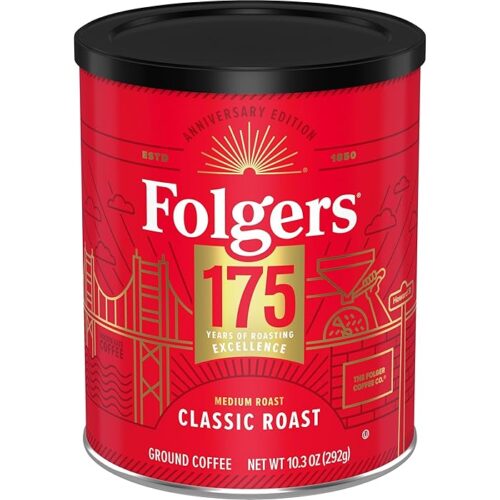 Folgers Classic Medium Roast Ground Coffee 10.3 Oz