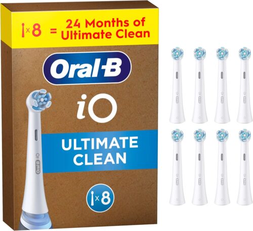 Oral-B iO Ultimate Clean  Electric Toothbrush Head Pack of 8 White