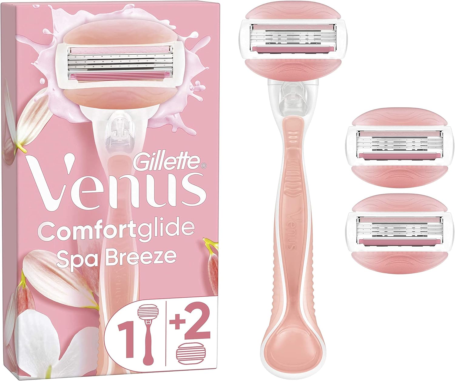 Gillette Venus ComfortGlide Women’s Razor Spa Breeze, 1 Refill Razor