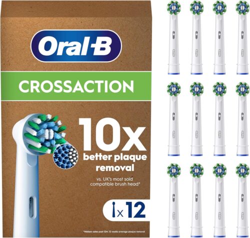 Oral-B Pro Cross Action Original Electric Toothbrush Head Pack of 12