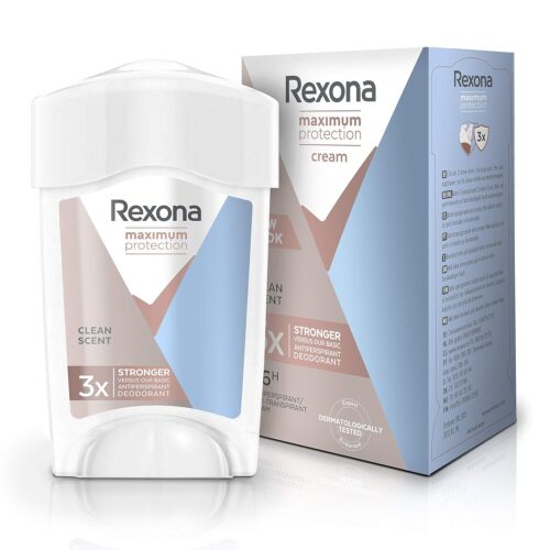 Rexona Maximum Protection Women’s Travel Deodorant Cream, Clean Scent, 45 ml