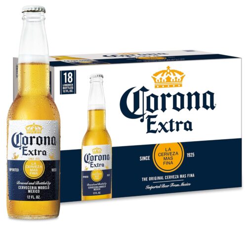 Corona Extra Import Beer, 18 pk, 12 fl oz Bottles