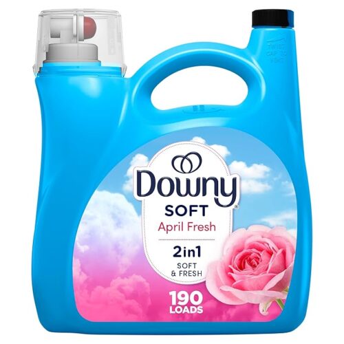 Downy Liquid Fabric Softener, April Fresh 2-in-1 Fresh & Soft, 140 Fl Oz, 190 Loads