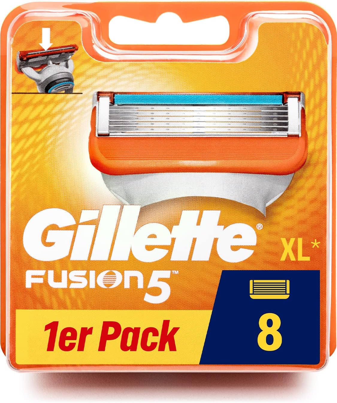 Gillette Fusion 5 Razor Blades, 8 Replacement Blades