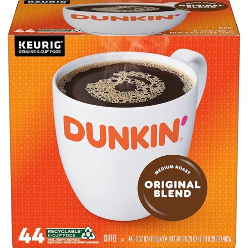 Dunkin Original Blend Medium Roast Coffee 44 Keurig K-Cup Pods