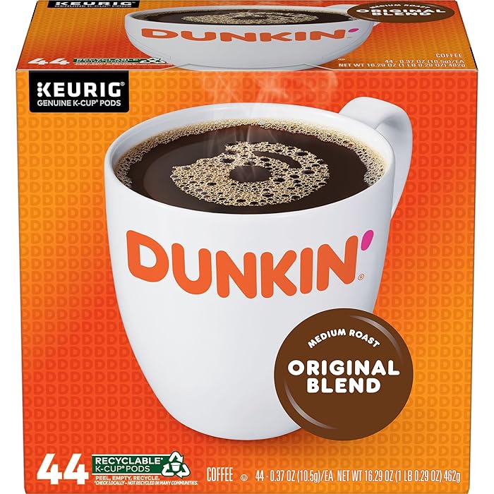 Dunkin Original Blend Medium Roast Coffee 44 Keurig K-Cup Pods
