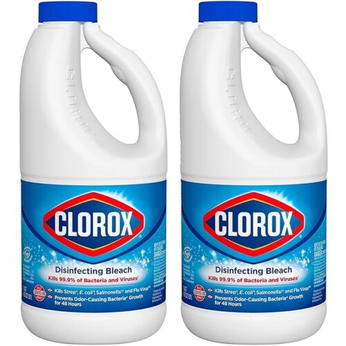 Clorox Bleach Cleaner, 2 Pack Original Concentrated Bleach 43 Oz Each