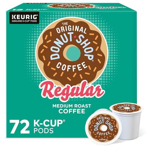 The Original Donut Shop Regular Keurig Single-Serve K-Cup Pods Medium Roast Coffee, 72 Count