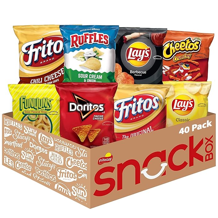 Frito-Lay Variety Packs, Party Mix, Single Serve Bags, 2.41 Pounds (40 Pack)