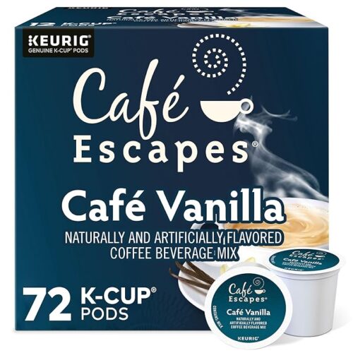 Cafe Escapes Cafe Vanilla Keurig Single-Serve K-Cup Pods 72 Count