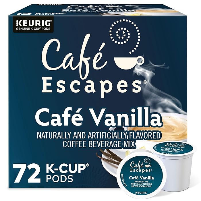 Cafe Escapes Cafe Vanilla Keurig Single-Serve K-Cup Pods 72 Count
