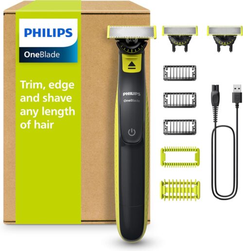 Philips OneBlade 360 ​​Authentic Face & Body Electric Beard Trimmer, Shaver and Body Groomer QP2824/31