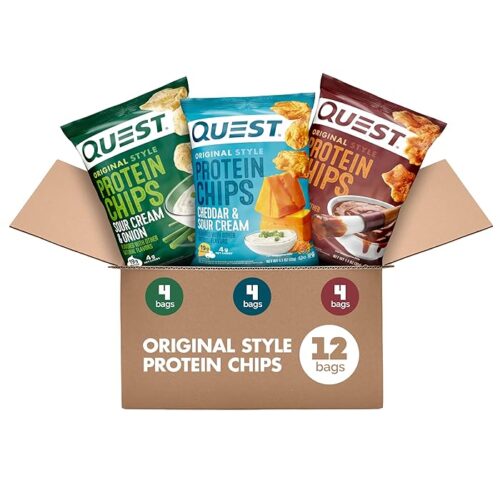 Quest Nutrition Protein Chips Variety Pack High Protein, Low Carb, 1.1 Oz (Pack Of 12)