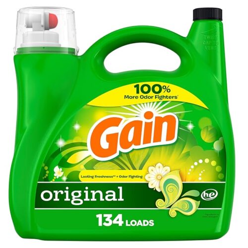 Gain Liquid Laundry Detergent, Original Scent, 194 Fl Oz, 134 Loads