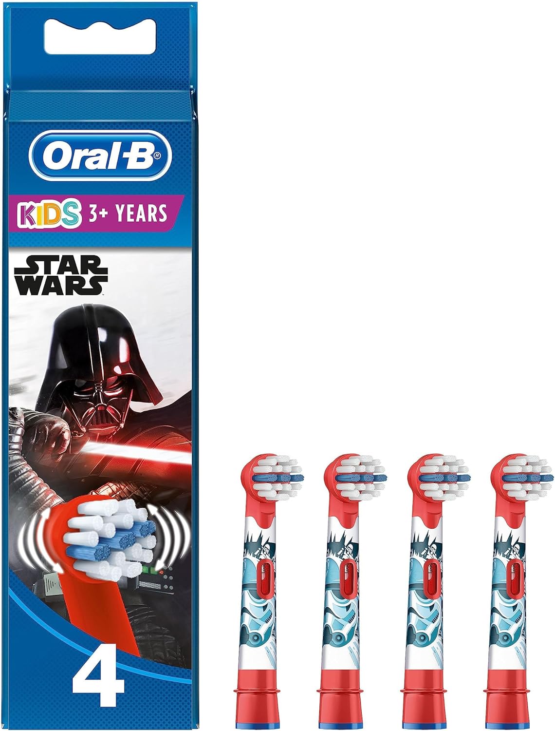Oral-B Stages Kids Star Wars Replacement Toothbrush Heads Pack of 4