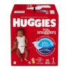 Huggies Size 1 Diapers, Little Snugglers Baby Diapers, Size 1 (8-14 Lbs), 96 Count