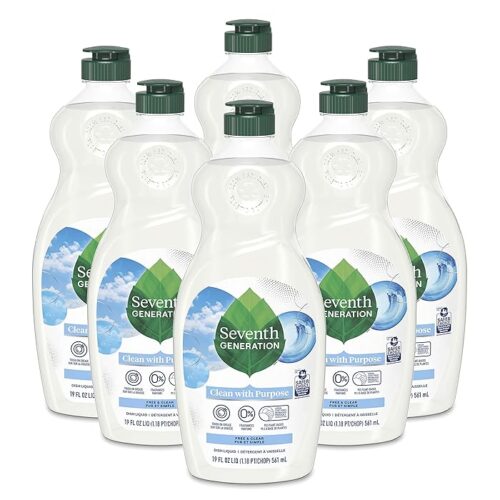 Seventh Generation Dish Liquid Soap Free & Clear Liquid Soap Pack Of 6