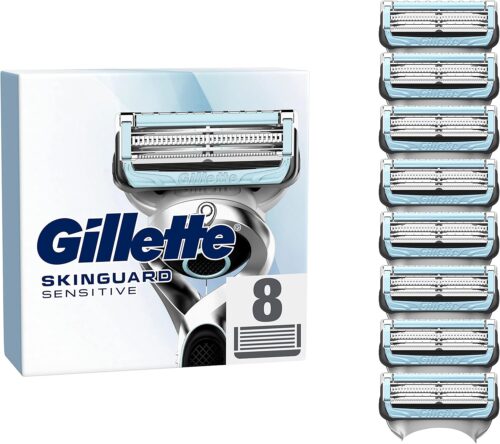 Gillette Skinguard Sensitive Refill Blades Pack of  8