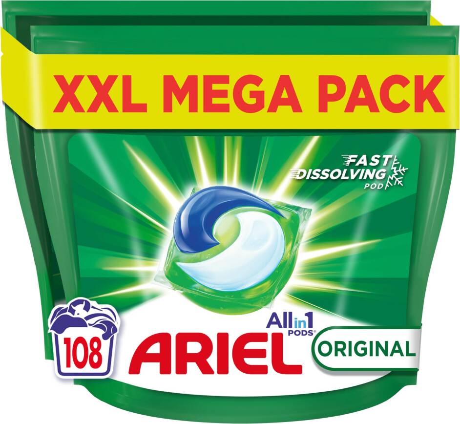 Ariel 3 in 1 Original Washing Liquid Laundry Detergent Pods