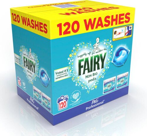 Fairy Non Bio Pods Extraordinary Cleaning Washing Capsule 120 Washes