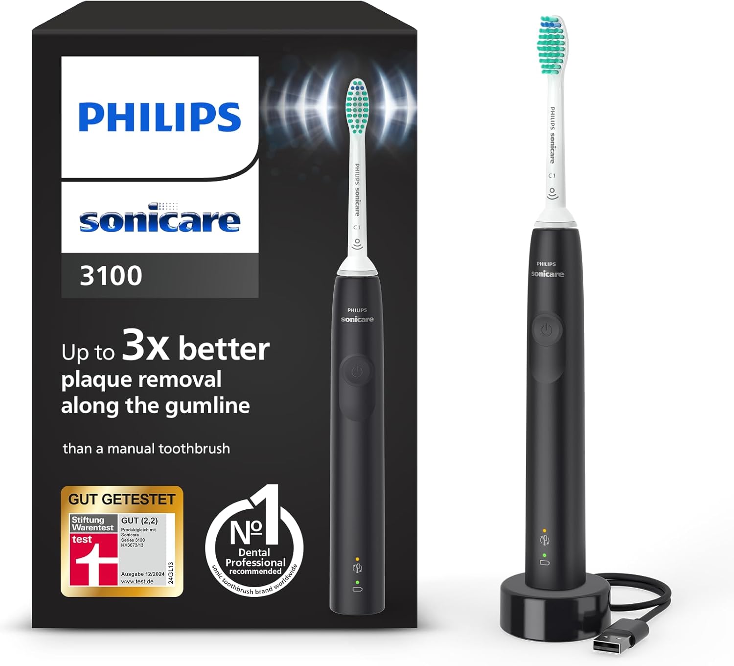 Philips Sonicare HX3671/14 Electric Toothbrush Black
