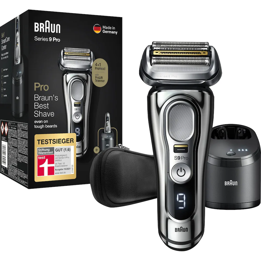 Braun electric shaver Series 9 Pro 9466cc 5-stage cleaning and charging station