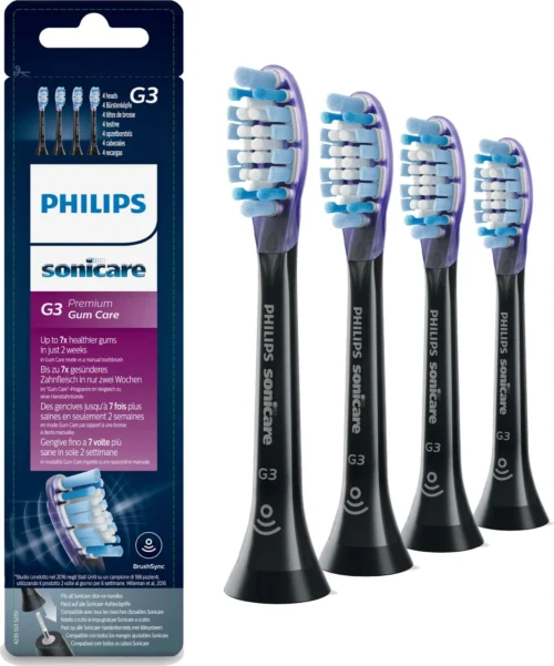 Philips Sonicare HX9054/33 4 brush heads black