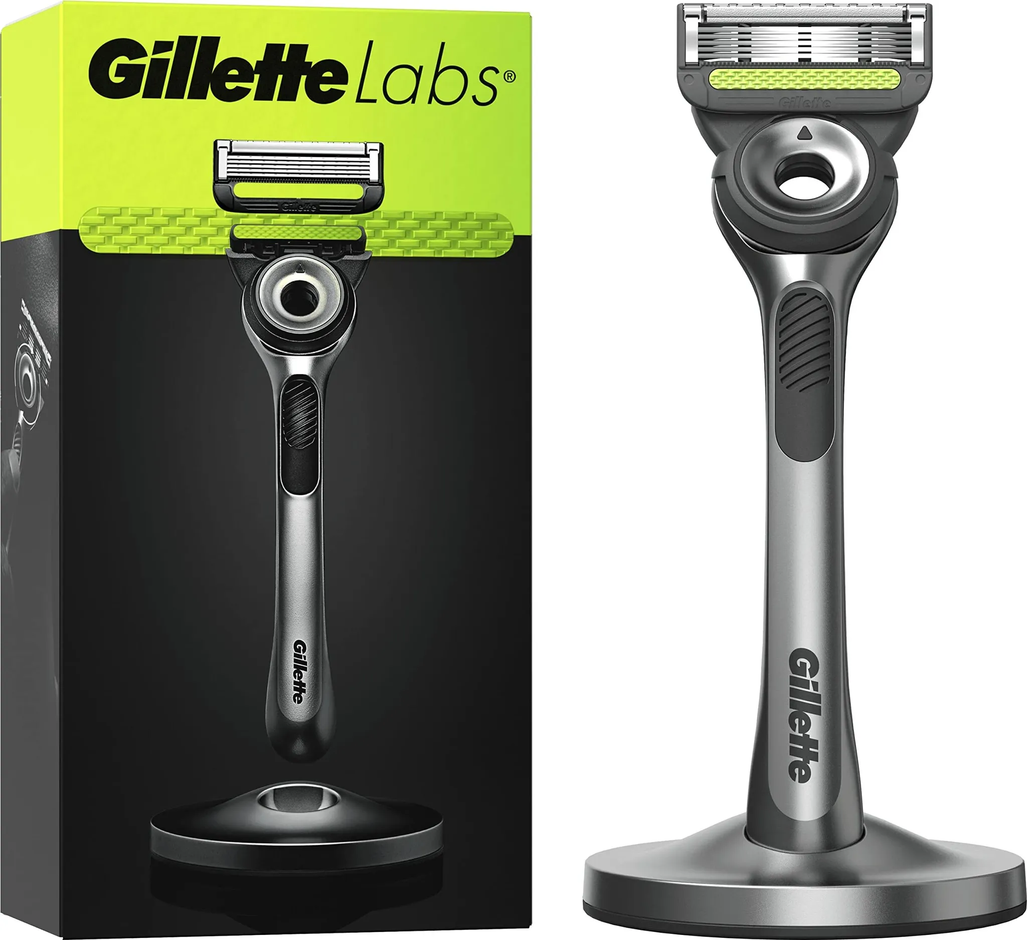Gillette Labs Exfoliation Bar Men's Shaver with 3 ProGlide Fusion 5 Blades