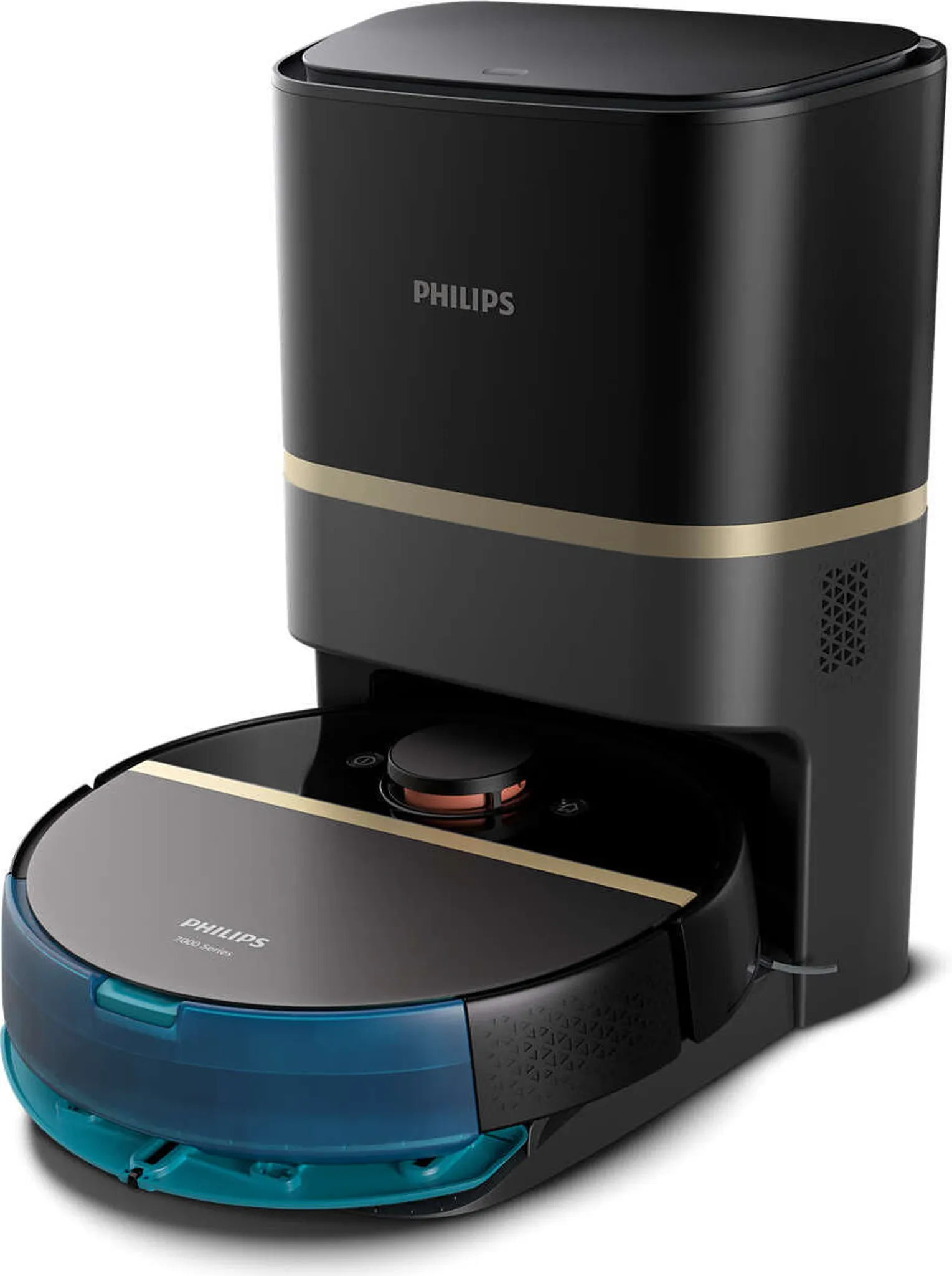 Philips HomeRun 7000 Series Aqua Robot Vacuum and Mop Black (XU7100/01)