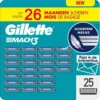 Gillette Mach3 Base Razor Blades for Men  25 pack