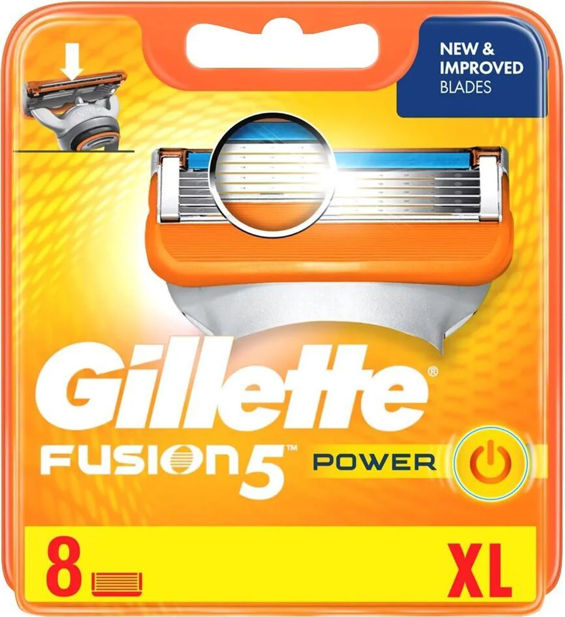 Gillette Fusion5 Power Replacement Blades, 8-pack