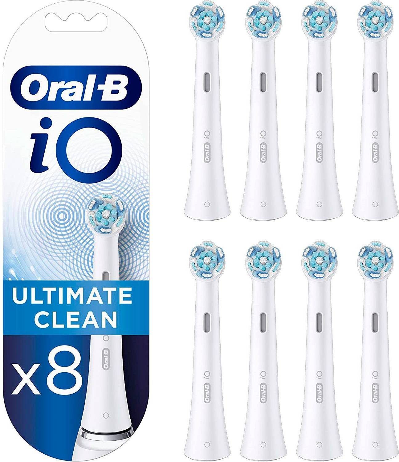 Oral-B iO Ultimate Clean Toothbrush Heads 8-pack White