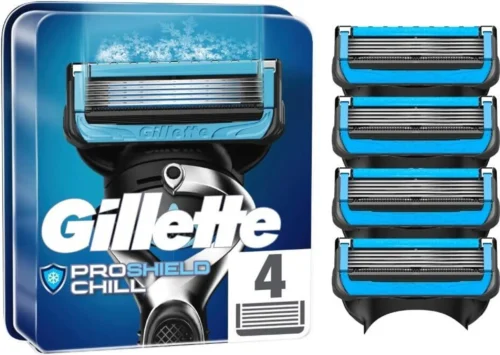 Gillette Proshield Chill Replacement Blades, 4-Pack