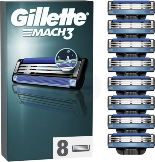 Gillette Mach3 Replacement Razor Heads, 8 pack