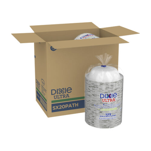 DIXIE ULTRA 20 Ounce Heavy‑Weight Paper Bowls Pathways 500‑Count Case