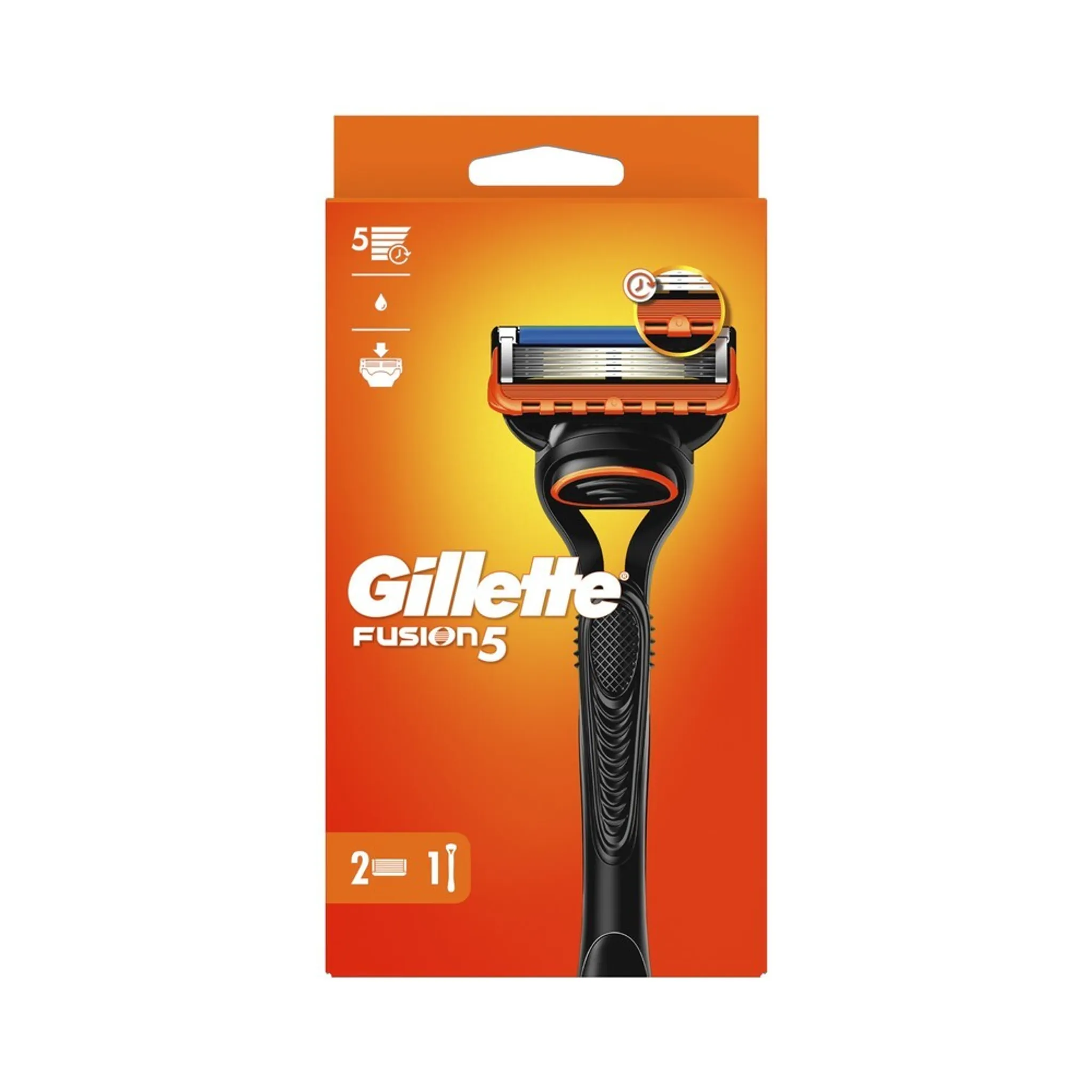 Gillette Fusion5 Shaver + 2 Spare Heads