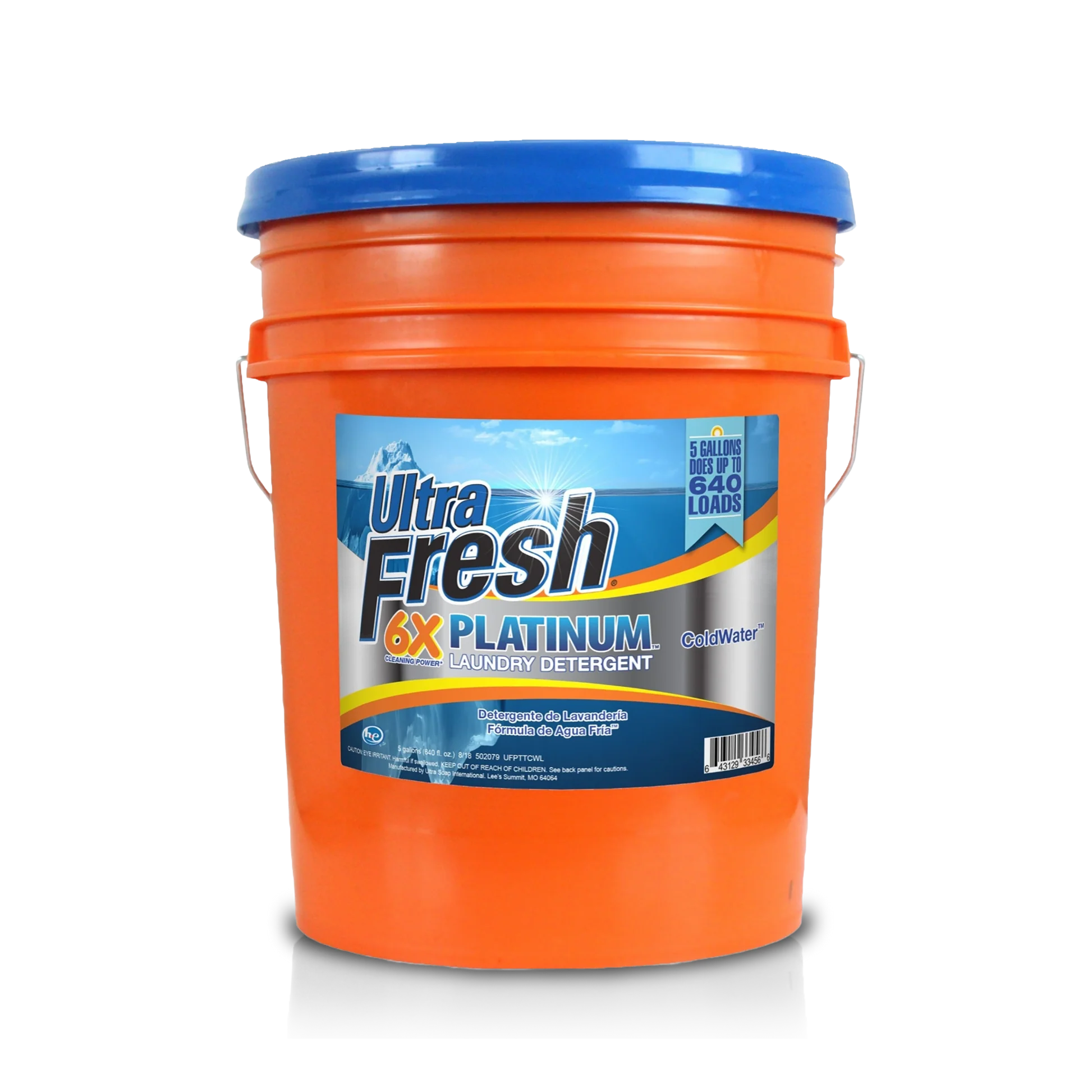 Ultra Fresh 6X Platinum Laundry Detergent - ColdWater - 5 Gallons