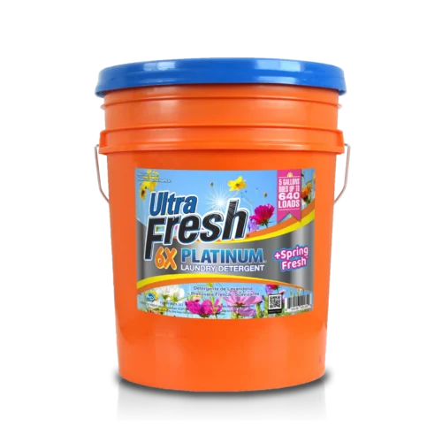 Ultra Fresh 6X Platinum Laundry Detergent - Original Blue + Spring Fresh™ Fabric Softener - 5 Gallons