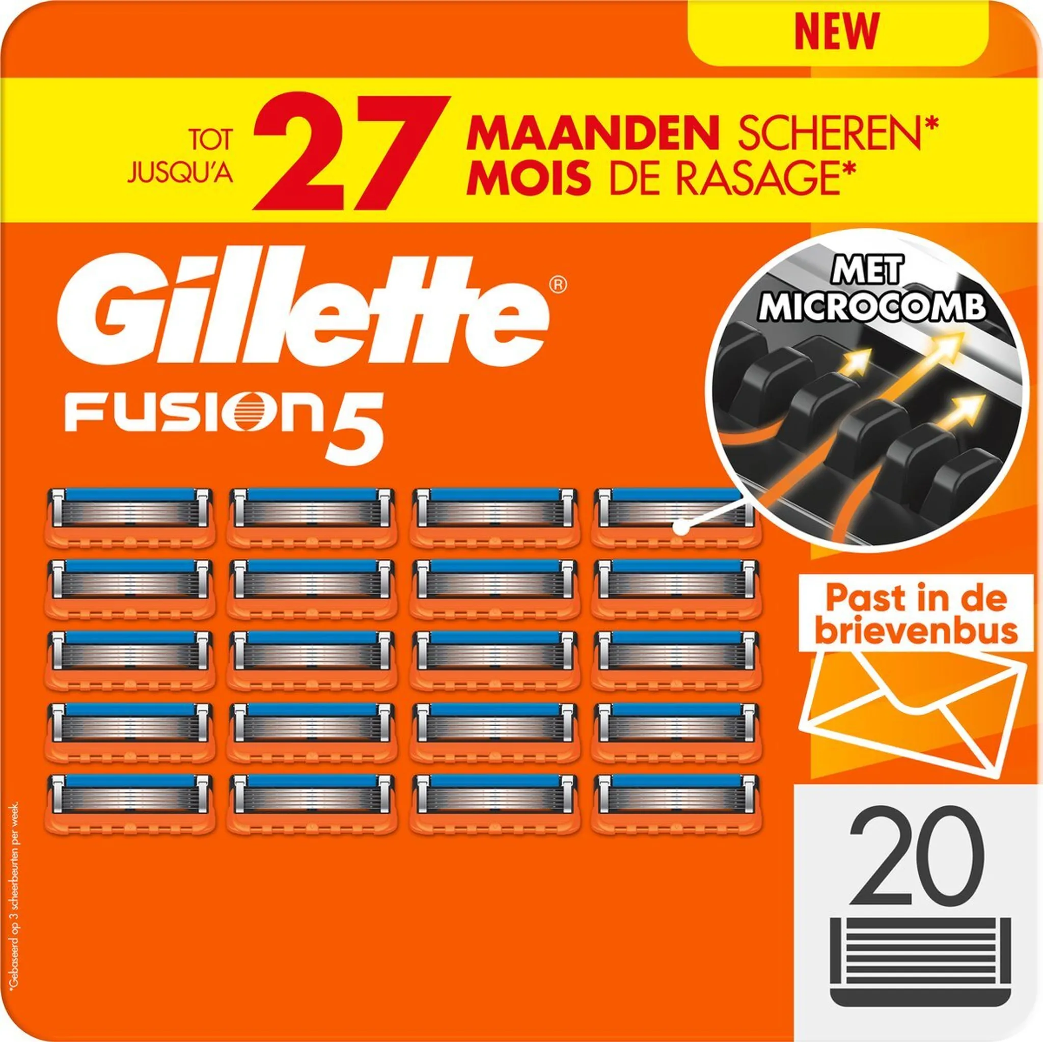 Gillette Fusion5 20 Replacement Razor Blades Lubricating Strips Razor Shaving Kit