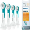 Philips Sonicare for Kids mini brush heads  HX6034/33 pack of 4 blue / white