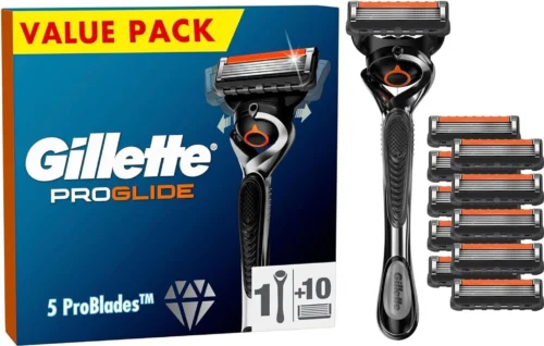 Gillette ProGlide razor for men with 10 replacement blades